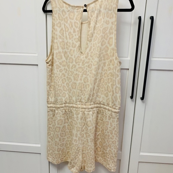 Supersoft Terry Tank Romper Oatmeal Leopard Size L - Picture 12 of 13